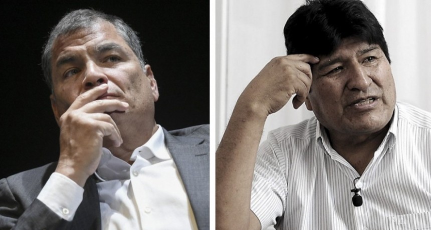 Evo Morales se solidarizó con Rafael Correa y denunció persecución política