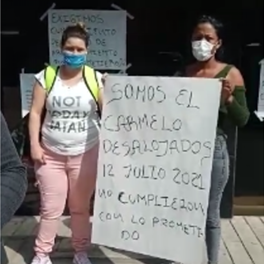Comunidad del barrio El Carmelo (Itagüí) Reclama por su derecho a Vivienda Digna