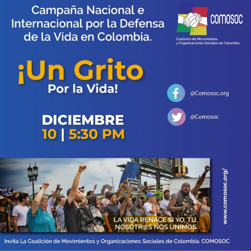 Campaña Nacional e Internacional por la Defensa de la Vida en Colombia
