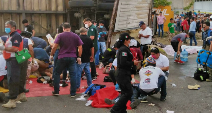 México confirma 95 guatemaltecos entre heridos en accidente que dejó 54 muertos